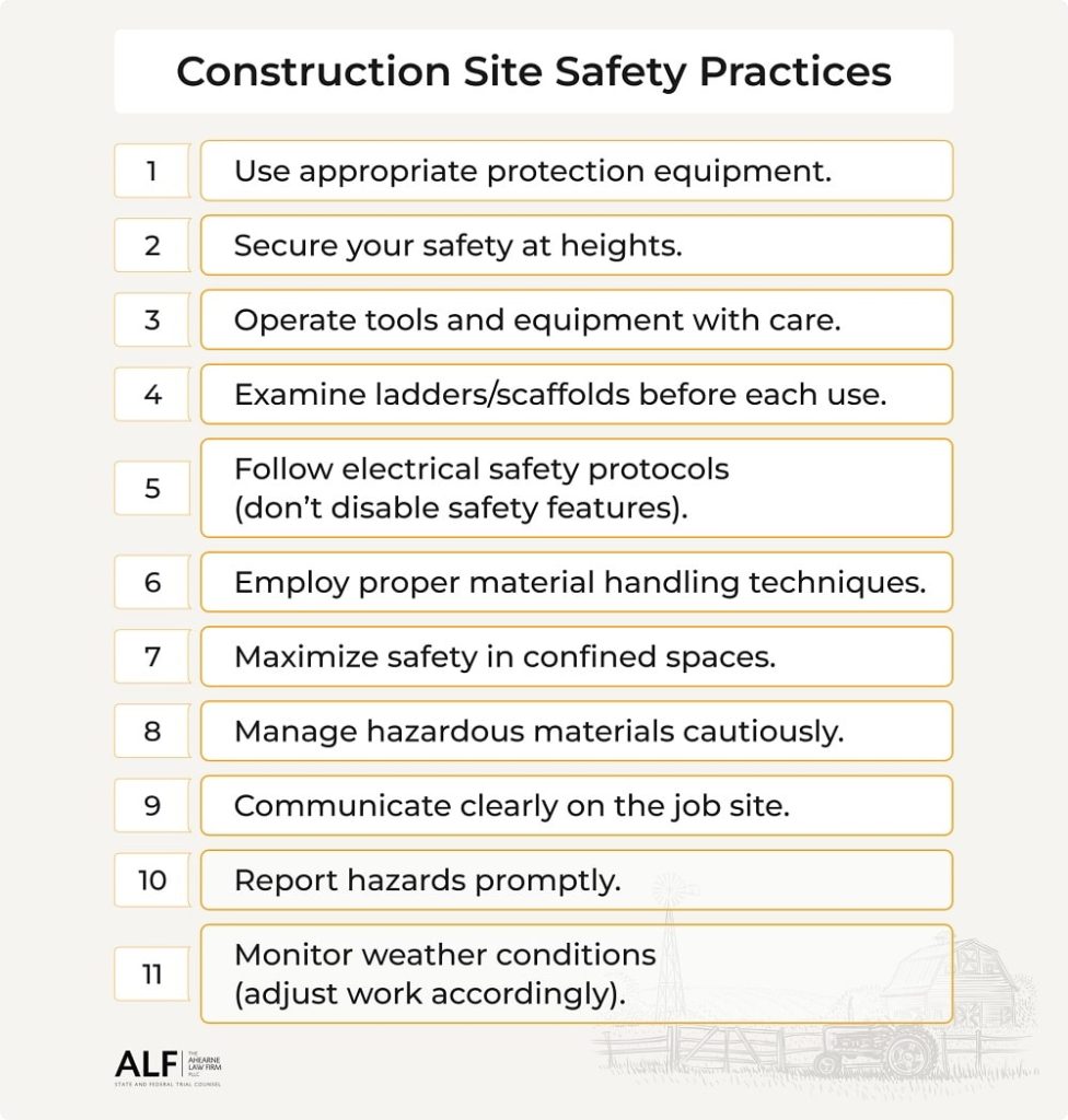 Worksite Rules Construction Site Safety Rules And Tips For Workers - The Ahearne Law ...